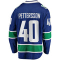 V.Canucks #40 Elias Pettersson Supporters Branded 2019-20 Home Premier Breakaway Player Jersey  Stitched American Hockey Jerseys