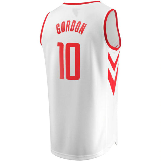 H.Rockets #10 Eric Gordon Fanatics Branded Fast Break Replica Player Jersey Association Edition White Stitched American Basketball Jersey
