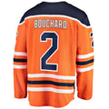 E.Oilers #2 Evan Bouchard Supporters Branded Home Breakaway Jersey Orange Stitched American Hockey Jerseys