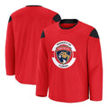 F.Panthers Supporters Home Practice Jersey - Red Stitched American Hockey Jerseys