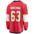 F.Panthers #63 Brad Marchand Supporters Home Breakaway Jersey - Red Stitched American Hockey Jerseys