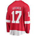 D.Red Wings #17 Filip Hronek  Supporters Branded Home Breakaway Player Jersey Red Stitched American Hockey Jerseys