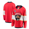F.Panthers Supporters Branded 2023 Stanley Cup Final Home Breakaway Jersey - Red Stitched American Hockey Jerseys