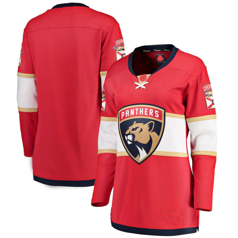 F.Panthers Supporters Branded Breakaway Home Jersey Red Stitched American Hockey Jerseys