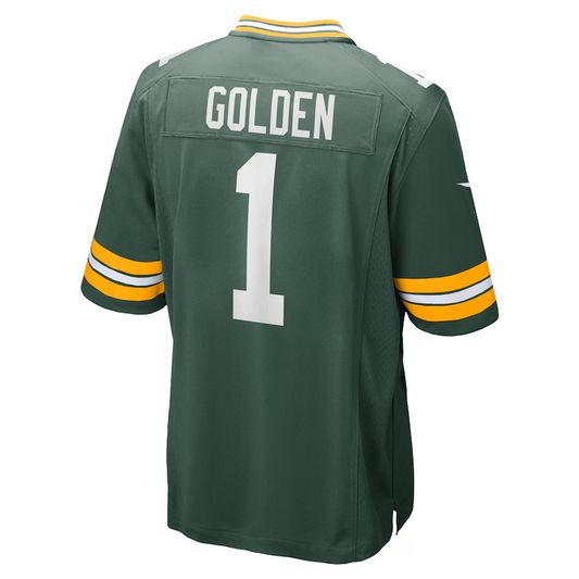 GB.Packers #1 Matthew Golden Green 2025 Draft First Round Pick Game Stitched American Football Jerseys