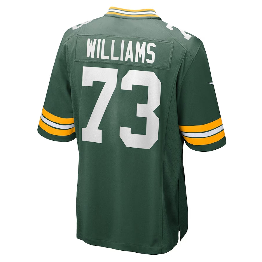 GB.Packers #73 John Williams Green Team Game Stitched American Football Jerseys