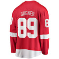 D.Red Wings #89 Sam Gagner Supporters Branded Home Breakaway Player Jersey Red Stitched American Hockey Jerseys