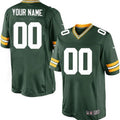 Custom GB.Packers Green Game Jersey Stitched American Football Jerseys