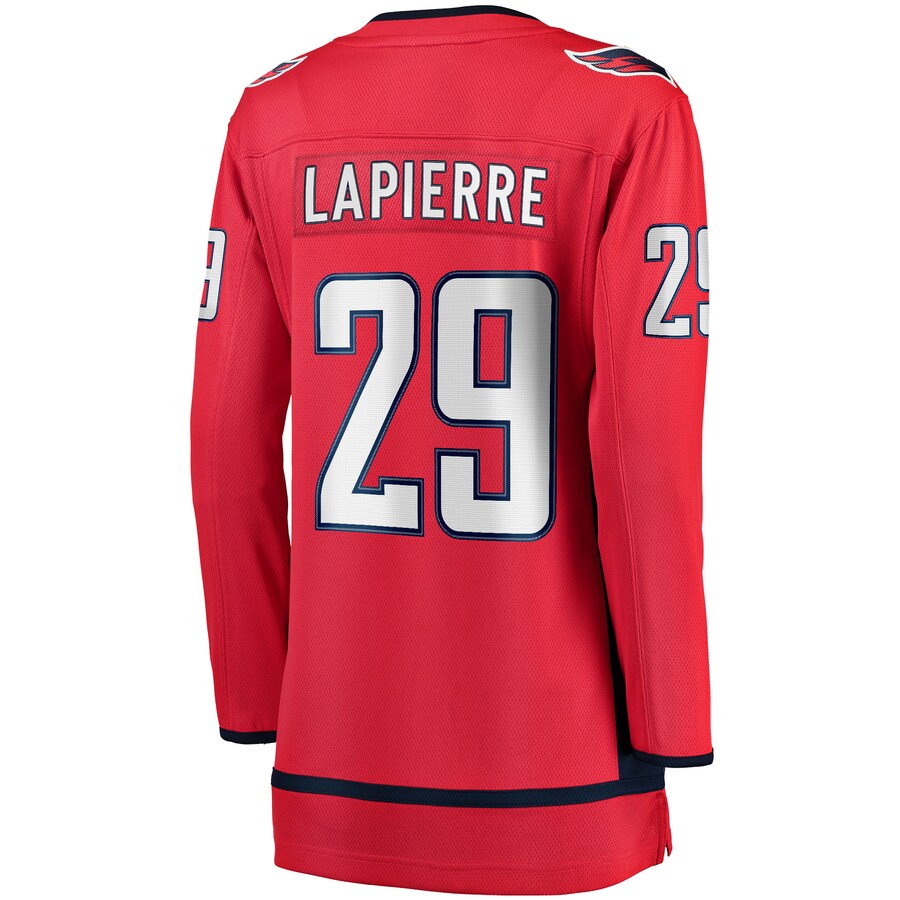 W.Capitals #29 Hendrix Lapierre Supporters Branded Home Breakaway Player Jersey Red Stitched American Hockey Jerseys