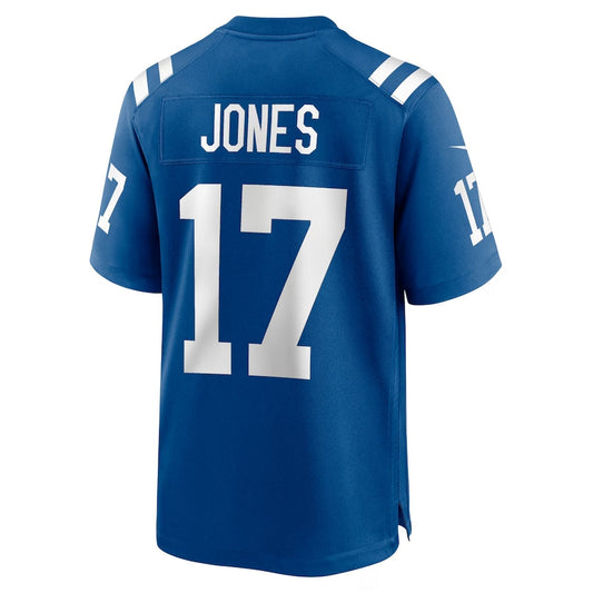 IN.Colts #17 Daniel Jones Royal Team Game Stitched American Football Jerseys