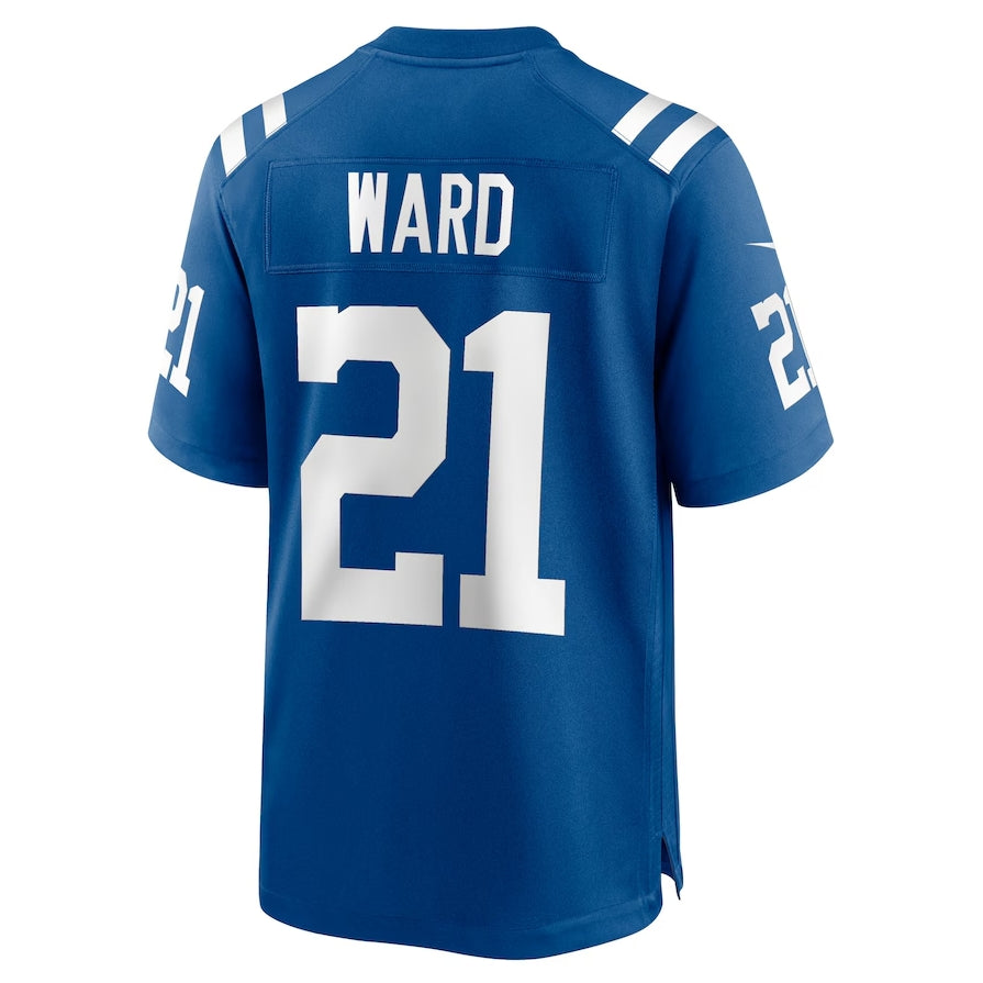 IN.Colts #21 Charvarius Ward Royal Team Game Stitched American Football Jerseys