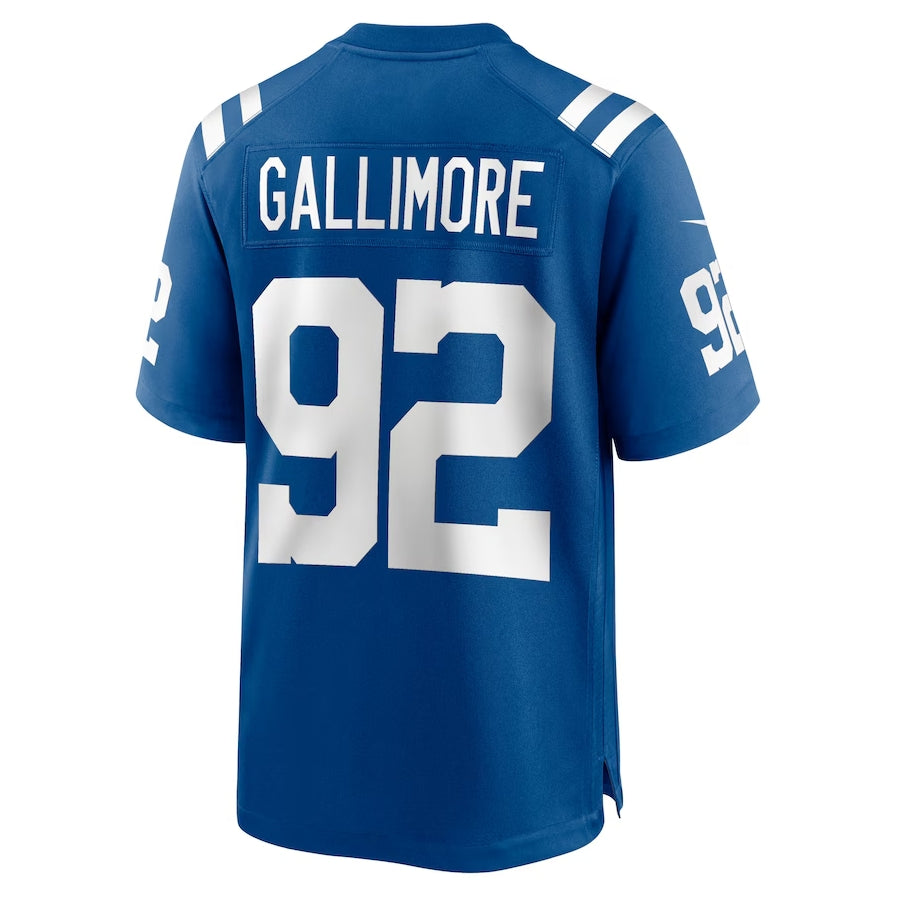 IN.Colts #92 Neville Gallimore Royal Team Game Stitched American Football Jerseys