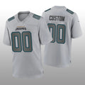 Custom J.Jaguars Gray Atmosphere Game Jersey Stitched Jersey Football Jersey