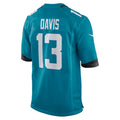 J.Jaguars #13 Gabe Davis Teal Team Game Stitched American Football Jerseys