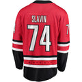 C.Hurricanes #74 Jaccob Slavin Supporters Branded Breakaway Player Jersey Red Stitched American Hockey Jerseys