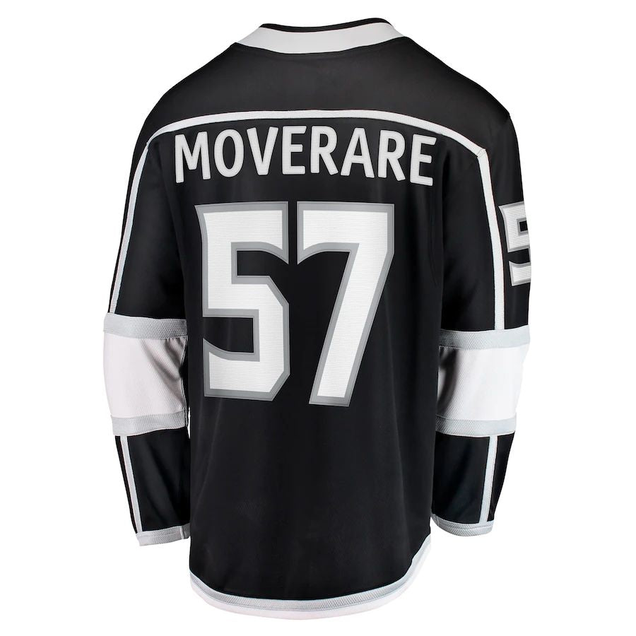 LA.Kings #57 Jacob Moverare Supporters Branded Home Breakaway Player Jersey Black Stitched American Hockey Jerseys