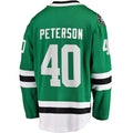 D.Stars #40 Jacob Peterson Supporters Branded Home Breakaway Player Jersey Kelly Green Stitched American Hockey Jerseys