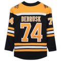 B.Bruins #74 Jake DeBrusk Supporters Authentic Autographed Black Supporters Breakaway Jersey Stitched American Hockey Jerseys