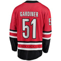 C.Hurricanes #51 Jake Gardiner Supporters Branded Home Breakaway Player Jersey Red Stitched American Hockey Jerseys