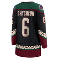 A.Coyotes #6 Jakob Chychrun Supporters Branded Home Breakaway Player Jersey Black Stitched American Hockey Jerseys