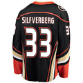 A.Ducks #33 Jakob Silfverberg Supporters Branded Breakaway Player Jersey Black Stitched American Hockey Jerseys