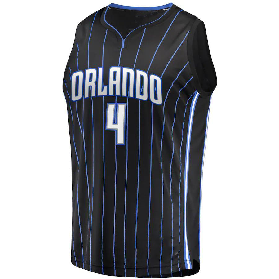 O.Magic #4 Jalen Suggs Fanatics Branded 2021 Draft First Round Pick Fast Break Replica Jersey Black Stitched American Basketball Jersey