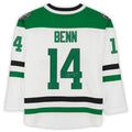 D.Stars #14 Jamie Benn Supporters Authentic Autographed Branded Breakaway Jersey White Stitched American Hockey Jerseys