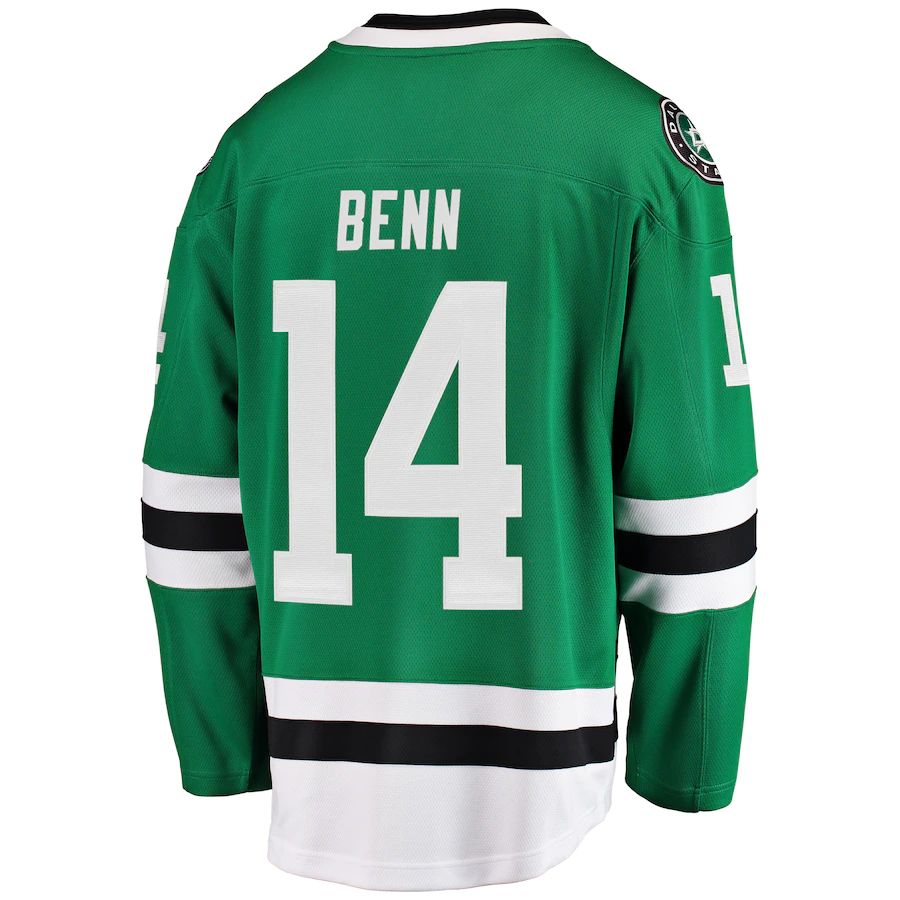 D.Stars #14 Jamie Benn Supporters Branded Breakaway Player Jersey Green Stitched American Hockey Jerseys