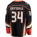A.Ducks #34 Jamie Drysdale Supporters Branded Home Breakaway Player Jersey Black Stitched American Hockey Jerseys