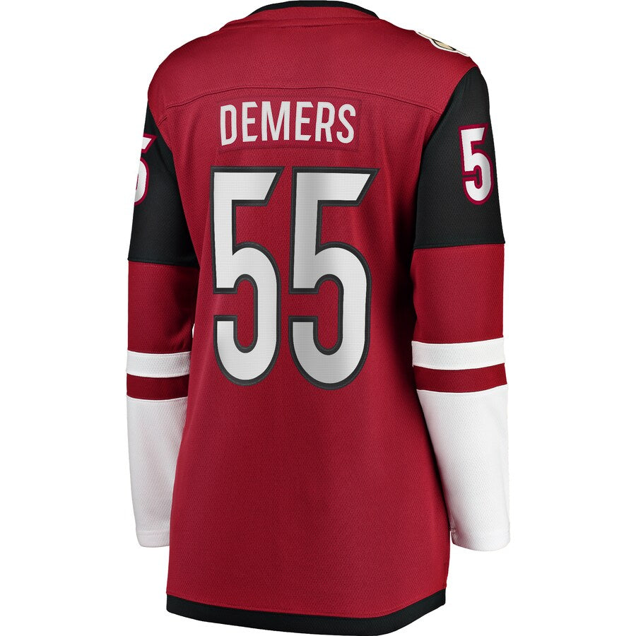 A.Coyotes #55 Jason Demers Supporters Branded Breakaway Player Jersey Garnet Stitched American Hockey Jerseys