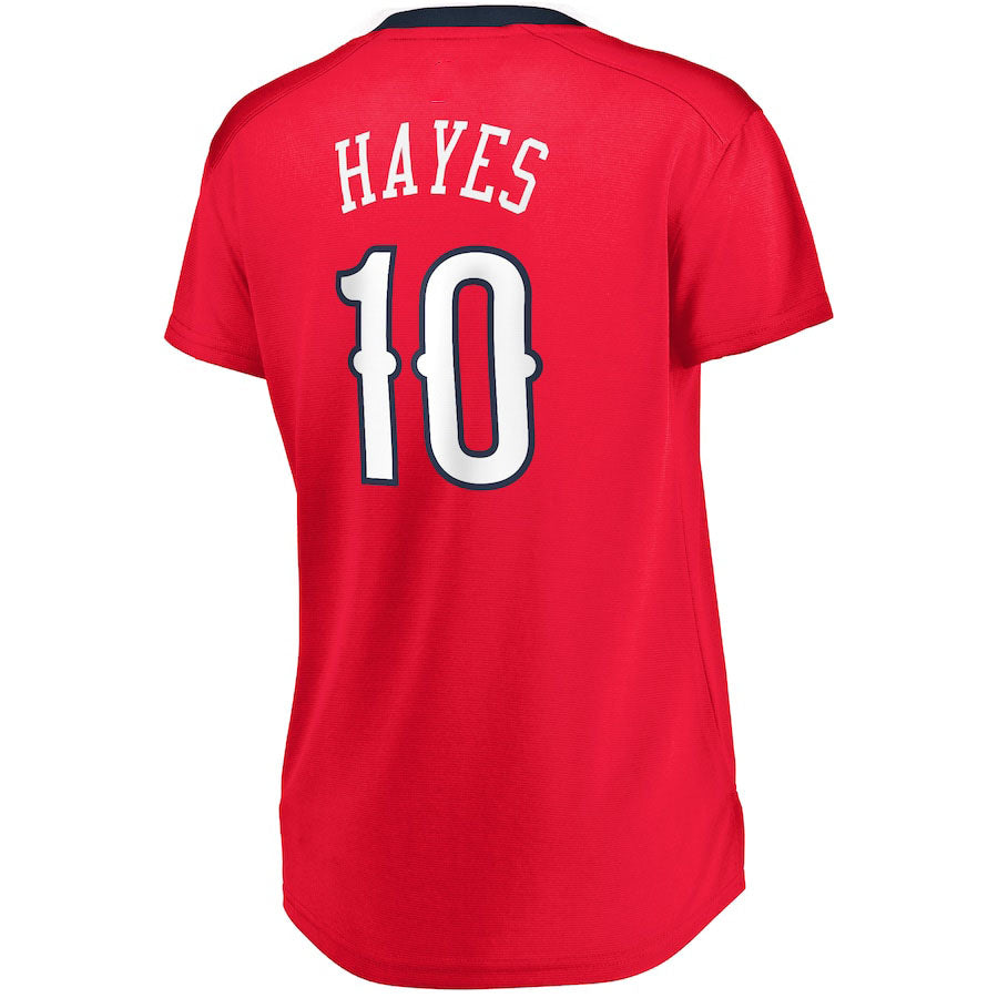 NO.Pelicans #10 Jaxson Hayes Fanatics Branded Women's Fast Break Replica Jersey Red Statement Edition Stitched American Basketball Jersey