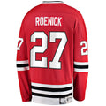 C.Blackhawks #27 Jeremy Roenick Supporters Branded Premier Breakaway Retired Player Jersey Red Stitched American Hockey Jerseys