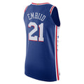 PH.76ers #21 Joel Embiid 2020-21 Authentic Player Jersey  Royal Icon Edition Stitched American Basketball Jersey