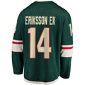 M.Wild #14 Joel Eriksson Ek Supporters Branded Breakaway Jersey Green Stitched American Hockey Jerseys