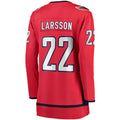 W.Capitals #22 Johan Larsson Supporters Branded Home Breakaway Player Jersey  Red Stitched American Hockey Jerseys