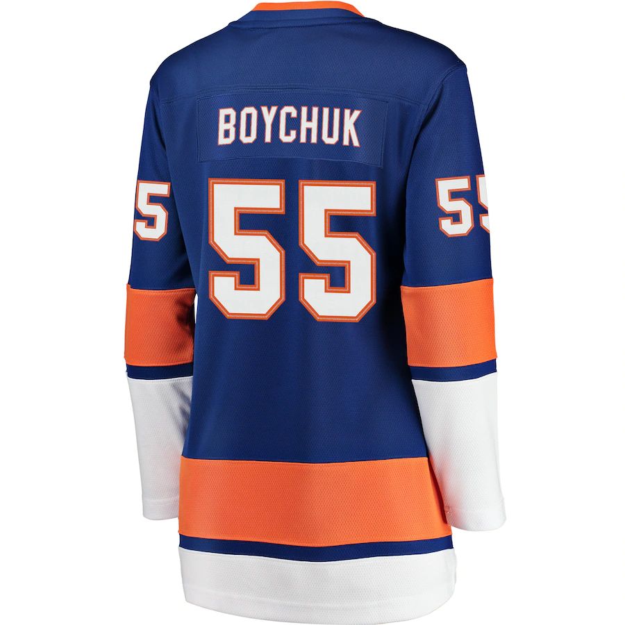 NY.Islanders #55 Johnny Boychuk Supporters Branded Breakaway Player Jersey Royal Stitched American Hockey Jerseys