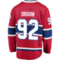 M.Canadiens #92 Jonathan Drouin Supporters Branded Breakaway Player Jersey Red Stitched American Hockey Jerseys