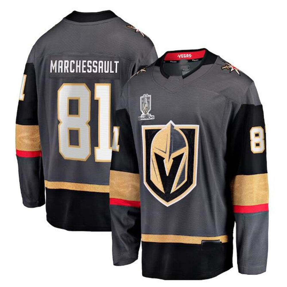 V.Golden Knights #81 Jonathan Marchessault Supporters Branded 2023 Stanley Cup Champions Alternate Breakaway Player Jersey - Black Hockey Jerseys