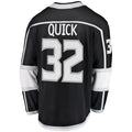 LA.Kings #32 Jonathan Quick Supporters Branded Breakaway Player Jersey Black Stitched American Hockey Jerseys
