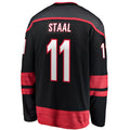 C.Hurricanes #11 Jordan Staal Supporters Branded Home Captain Patch Breakaway Player Jersey Black Stitched American Hockey Jerseys