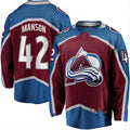 C.Avalanche #42 Josh Manson Supporters Branded Home Breakaway Player Jersey  Burgundy Stitched American Hockey Jerseys