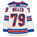 NY.Rangers #79 K'Andre Miller Rangers Supporters Authentic Autographed 2020-21 Reverse Retro White Stitched American Hockey Jerseys