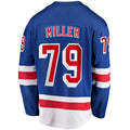 NY.Rangers #79 K'Andre Miller Supporters Branded 2017-18 Home Breakaway Replica Jersey  Blue Stitched American Hockey Jerseys