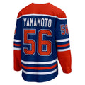 E.Oilers #56 Kailer Yamamoto Supporters Branded Home Breakaway Player Jersey Royal Stitched American Hockey Jerseys