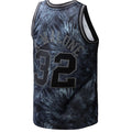 U.Jazz #32 Karl Malone Mitchell & Ness Unisex Hardwood Classics 1991-92 Tie-Dye Swingman Jersey Black Stitched American Basketball Jersey