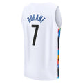 B.Nets #7 Kevin Durant Fanatics Branded 2022-23 Fastbreak Jersey City Edition White Stitched American Basketball Jersey