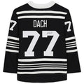 C.Blackhawks #77 Kirby Dach Supporters Authentic Autographed Supporters Alternate Breakaway Jersey Black Stitched American Hockey Jerseys