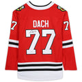 C.Blackhawks #77 Kirby Dach Supporters Authentic Autographed Supporters Breakaway Jersey Red Stitched American Hockey Jerseys