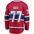 M.Canadiens #77 Kirby Dach Supporters Branded Home Breakaway Player Jersey Red Stitched American Hockey Jerseys