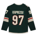 M.Wild #97 Kirill Kaprizov Supporters Authentic Autographed Jersey Imperfect Condition Green Stitched American Hockey Jerseys